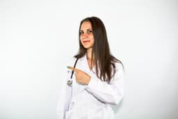 Doctor woman with stethoscope isolated on white background. More of my photos and videos Adobe Stock:http://bit.ly/3RqlciK More of my photos and videos Shutterstock: https://www.shutterstock.com/g/ALEKSANDRBERDYUGIN My email: bermix999@gmail.com — Photo Bermix Studio / Unsplash