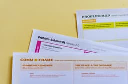 Design thinking, innovation tools & templates (Comm Frame, Problem map & Problem-Solution fit canvas 2.0) by Amaltama.com — Photo Daria Nepriakhina 🇺🇦 / Unsplash