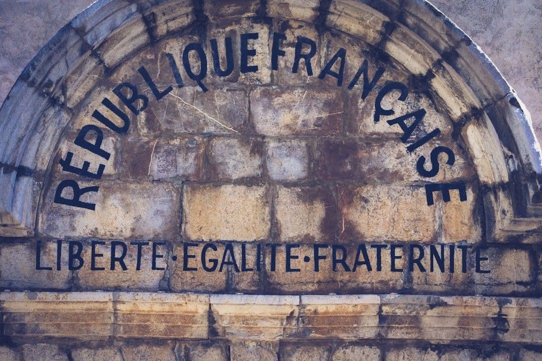 "Liberté, égalité, fraternité" (freedom, equality, fraternity ) is the the France 's motto. — Photo Jametlene Reskp / Unsplash