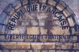 "Liberté, égalité, fraternité" (freedom, equality, fraternity ) is the the France 's motto. — Photo Jametlene Reskp / Unsplash